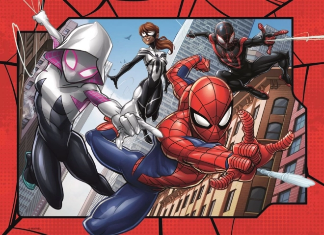 Puzzle Spiderman 4x100 piese