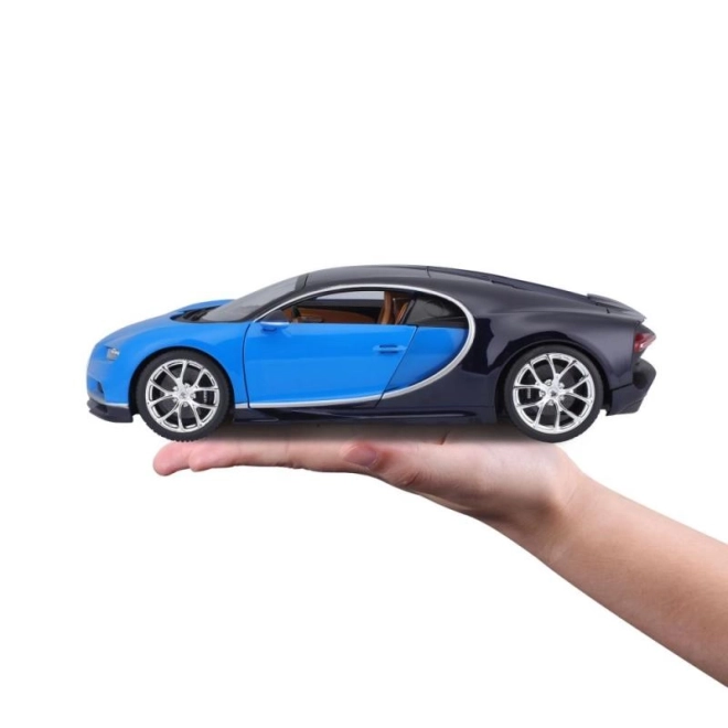 Mașinuță metalică Bugatti Chiron albastru Bburago 1:18