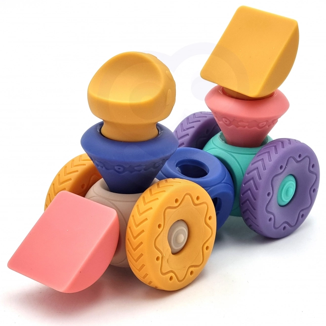 Set De Cuburi Sensory WOOPIE Pentru Bebeluși