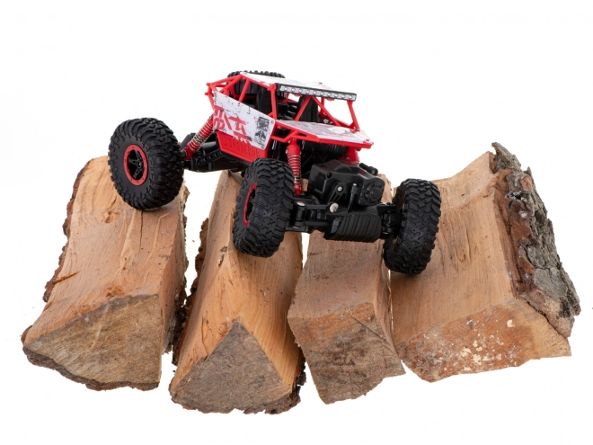 Mașină cu telecomandă RC Rock Crawler HB 2.4GHz 1:18 albastru – Roșu