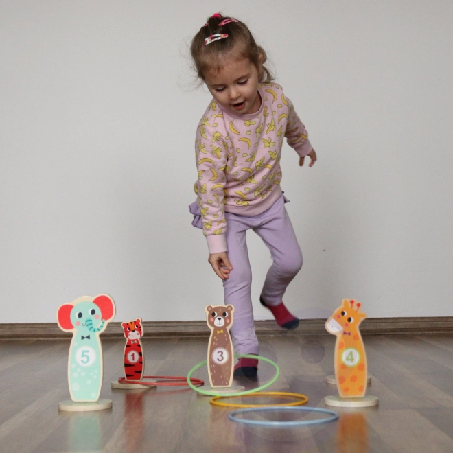 Joc de îndemânare din lemn Animăluțe Tooky Toy