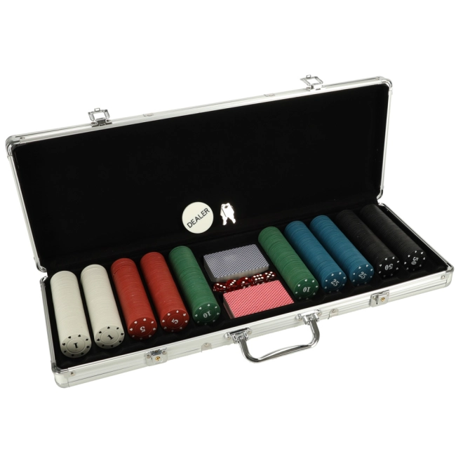 Set complet de poker cu servietă
