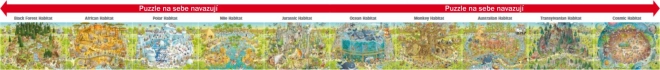 Puzzle Heye zoo nebună: expoziția pădurea neagră 1000 piese