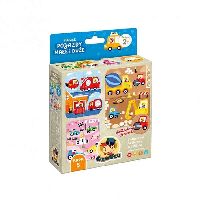 Puzzle Mașini Mici și Mari