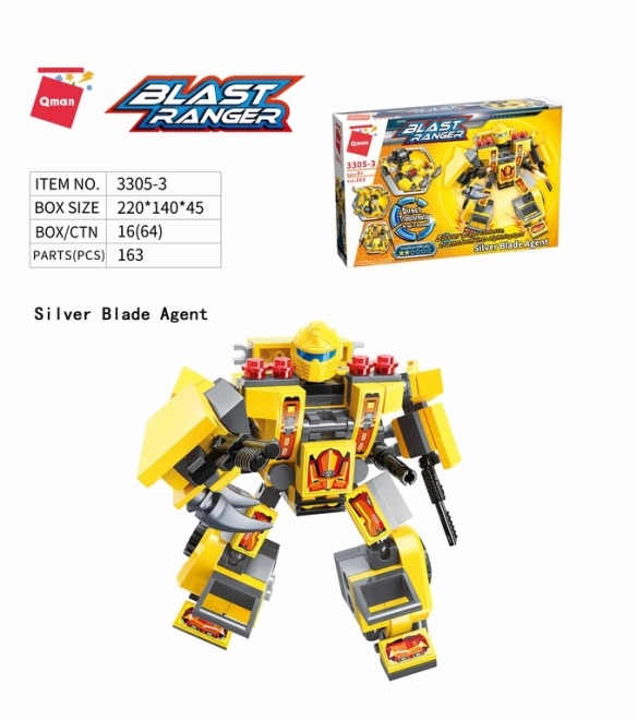 Qman Blast Ranger set 4 bucăți