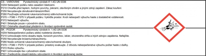 Fontană de petrecere aurie 60 secunde 18 cm