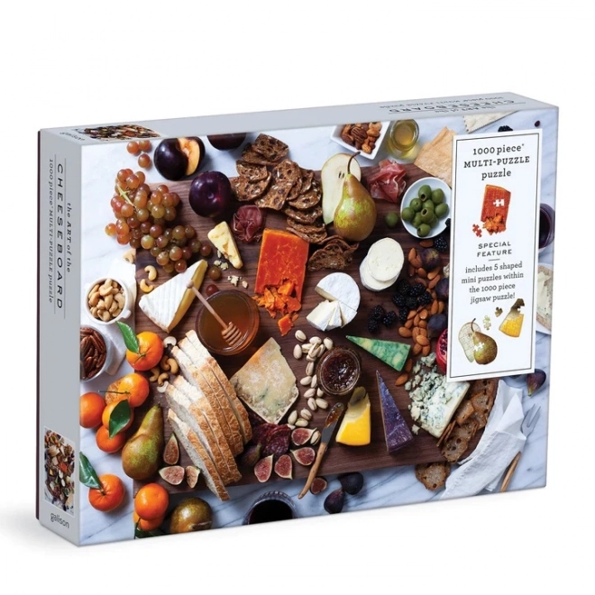 Puzzle Galison platou asortat cu brânzeturi 1000 piese