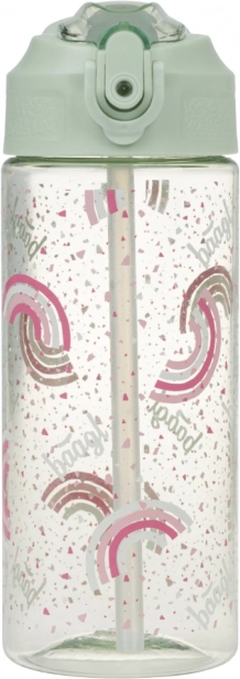 Sticlă Tritan pentru băut cu pai Curcubeu 500 ml
