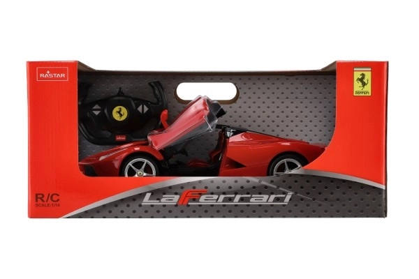 Mașină cu telecomandă FERRARI LAFERRARI 1:14 cu uși funcționale, 2,4 GHz, RASTAR, roșie
