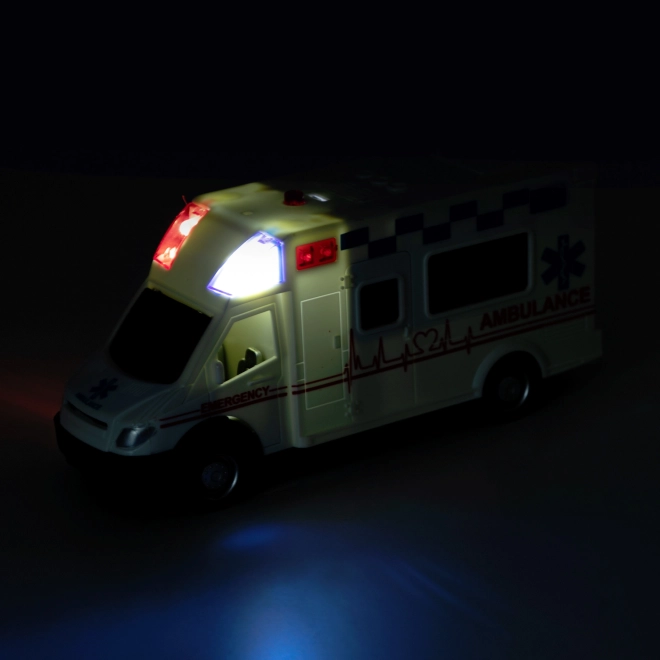 Ambulanță cu sunet și lumini