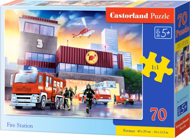 Puzzle Stația de Pompieri 70 Piese