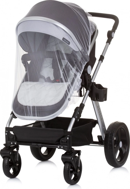 CHIPOLINO Cărucior combinat HAVANA 2in1 Obsidian – Argint