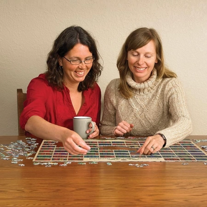 Puzzle Cobble Hill Tartanuri Scoțiene 1000 piese