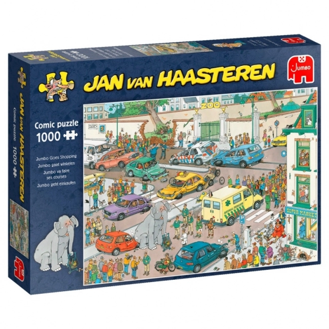 Puzzle Jan van Haasteren Jumbo - La cumpărături, 1000 de piese