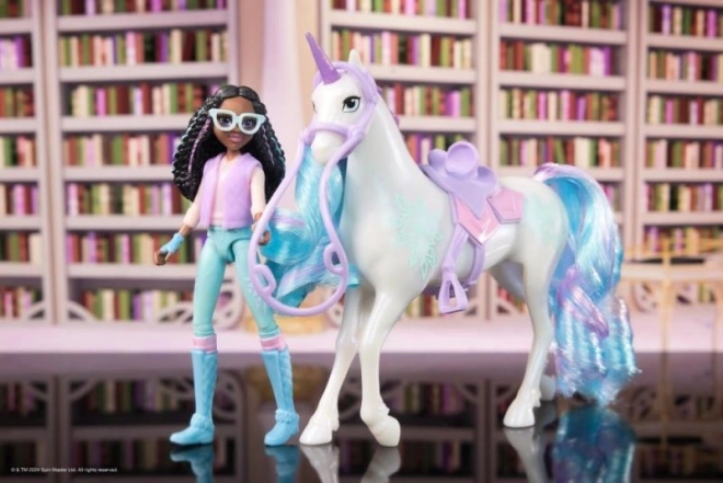 Set figurine Layla și Fulg de la Unicorn Academy