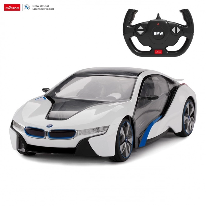 Mașinuță electrică BMW i8 cu telecomandă Rastar 1:14