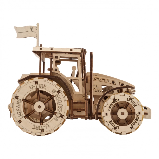 Puzzle mecanic 3D din lemn Tractor Ugears