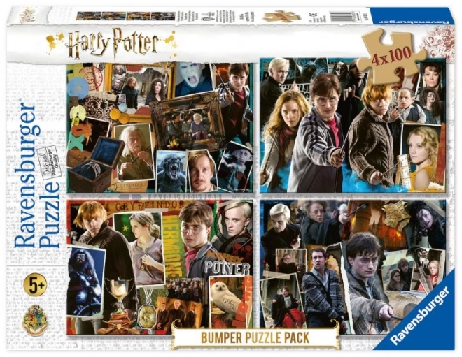 set de puzzle Harry Potter 4x100 piese