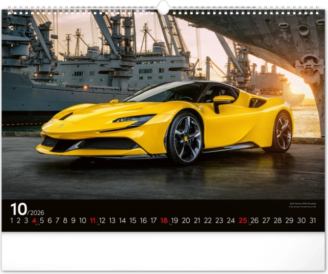 Calendar de perete Mașini Rapide 2026