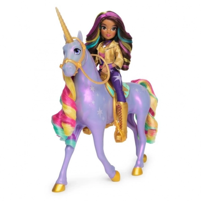 set unicorn academy wildstar cu păpușa sophia 24cm