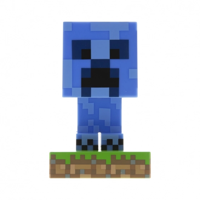 Lumină Icon Creeper Minecraft albastră