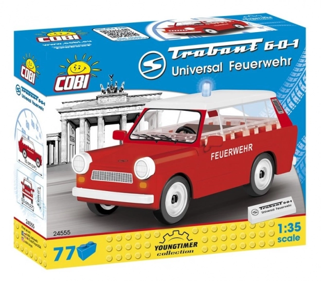 klocki youngtimer trabant 601 universal de pompieri