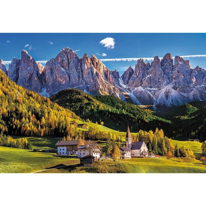 Motiv uimitor Val di Funes în Dolomiți