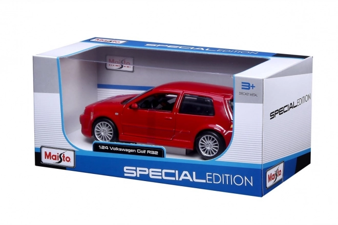 Model mașină Volkswagen Golf R32 Grana 1/24 roșu