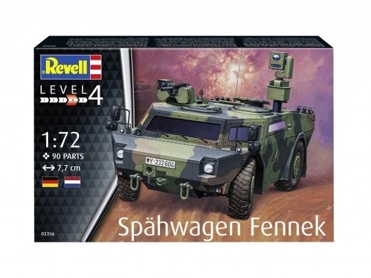 Model de vehicul de recunoaștere Fennek 1/72
