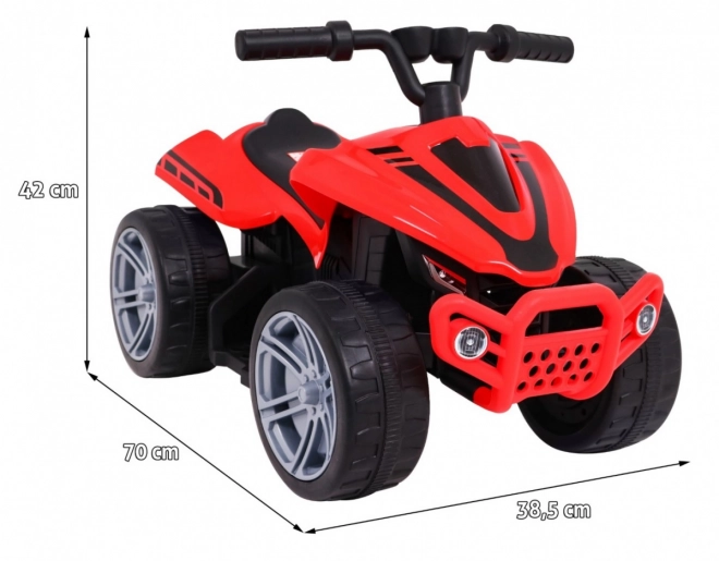 Quad Little Monster electric pentru copii roșu