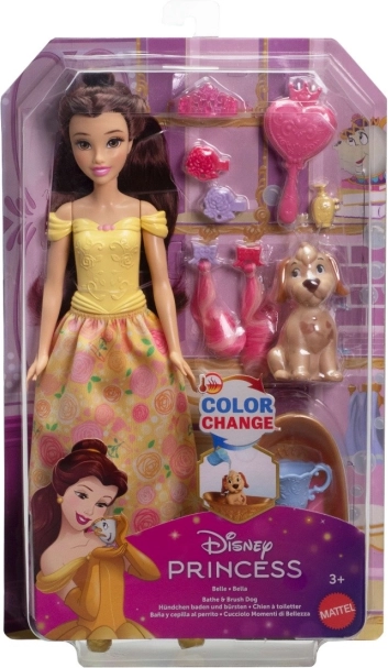 Disney Prințesa Belle cu cățel – set de baie și coafat
