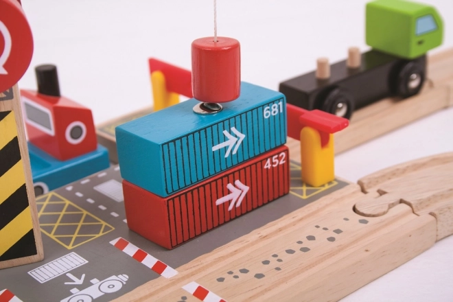 Terminal De Containere Bigjigs Rail