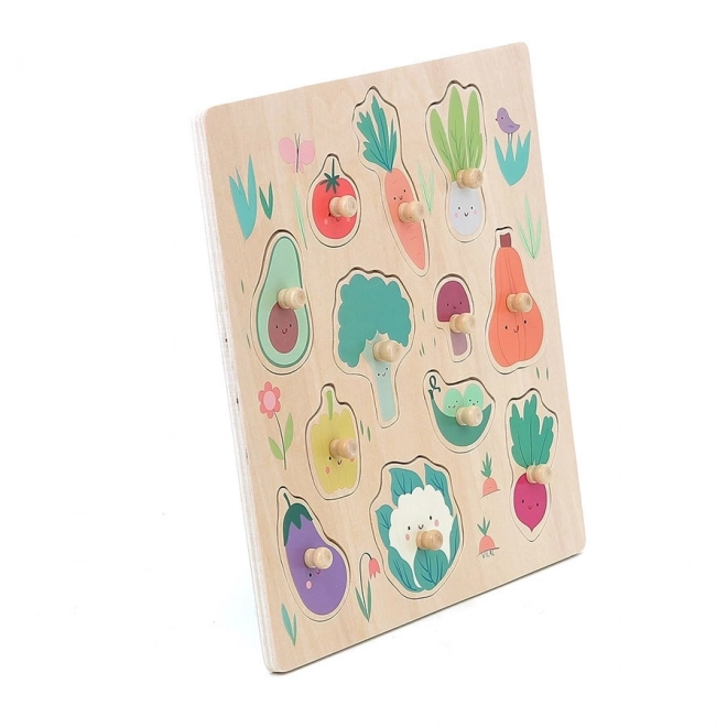 Puzzle cu mânere Legume de Sarah Betz