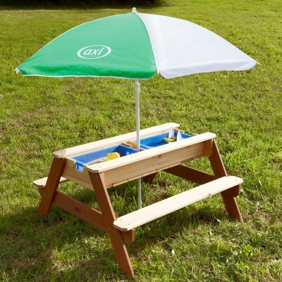 Masa de picnic Nick cu bancă și umbrelă AXI