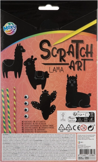 Set creativ Răzuit Animale Lama