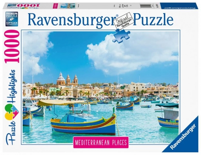 Puzzle Ravensburger Malta Mediteraneană 1000 piese