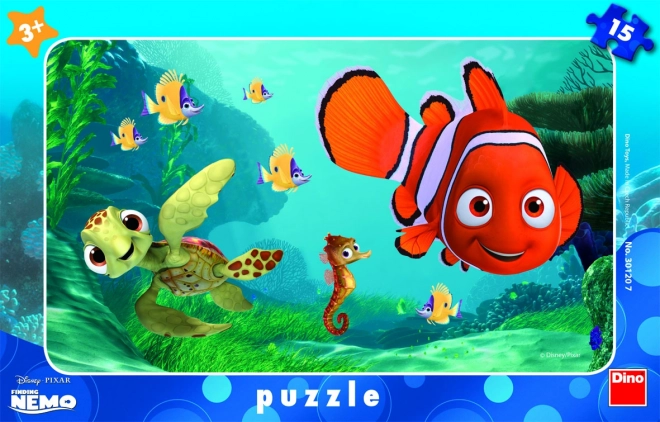 Puzzle cu Nemo și Broasca 15 Elemente