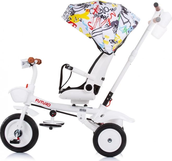 CHIPOLINO Tricicletă cu copertină Futuro 2v1 Graffiti