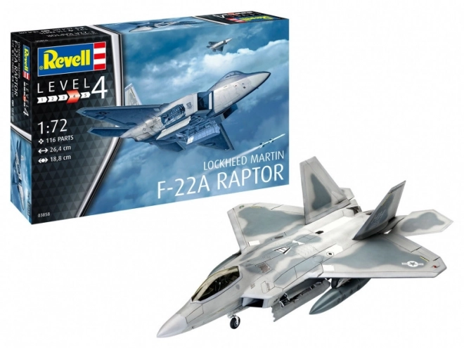 model plastic avion Lockheed Martin F-22A Raptor