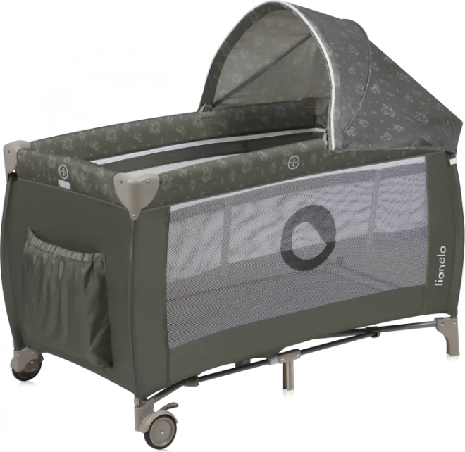 Pat pentru călătorii Lionelo Sven Plus Beige Olive