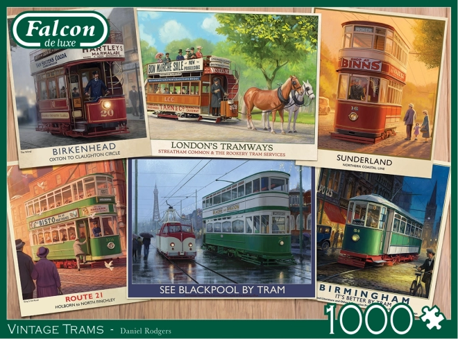 Puzzle tramvaie istorice 1000 piese