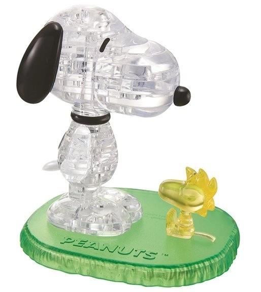 Puzzle 3D Cristal Snoopy și Woodstock