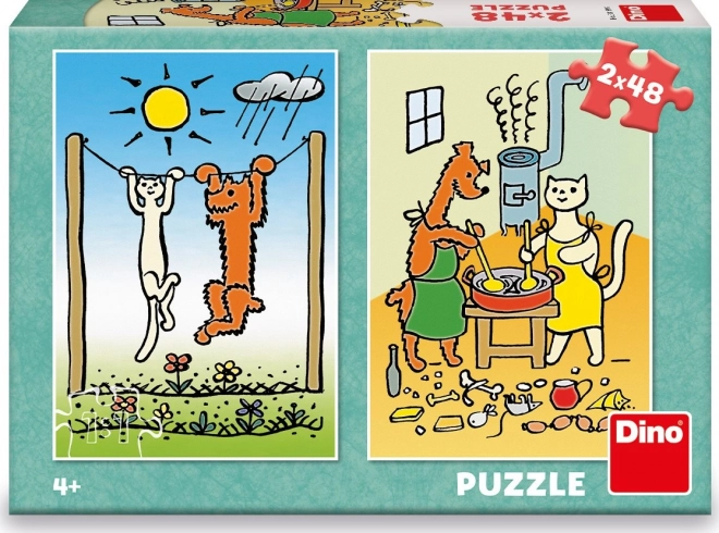 Puzzle Krtek se Bucură - Set de 2