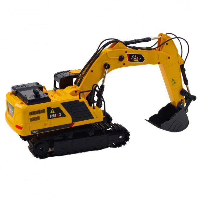Excavator cu șenile RC distractiv cu telecomandă 6 canale 27 MHz