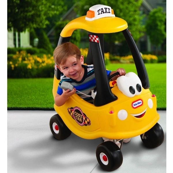 Mașinuță Cozy Coupe Taxi Neagră – Galben