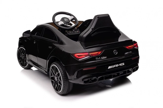 Mașină electrică Mercedes CLA 45s AMG negru lucios 4x4