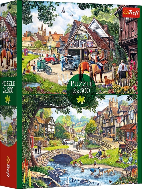 Puzzle 2x500 piese - Viața idilică