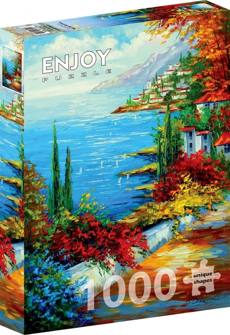 Puzzle oraș la mare 1000 piese