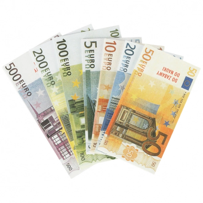 Set bancnote colorate euro pentru copii