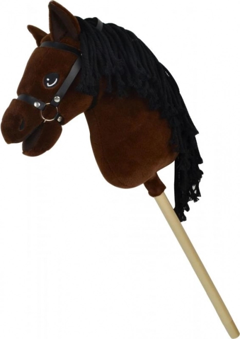 Cal de jucărie Steppos Premium Lucky, maro închis, 70 cm